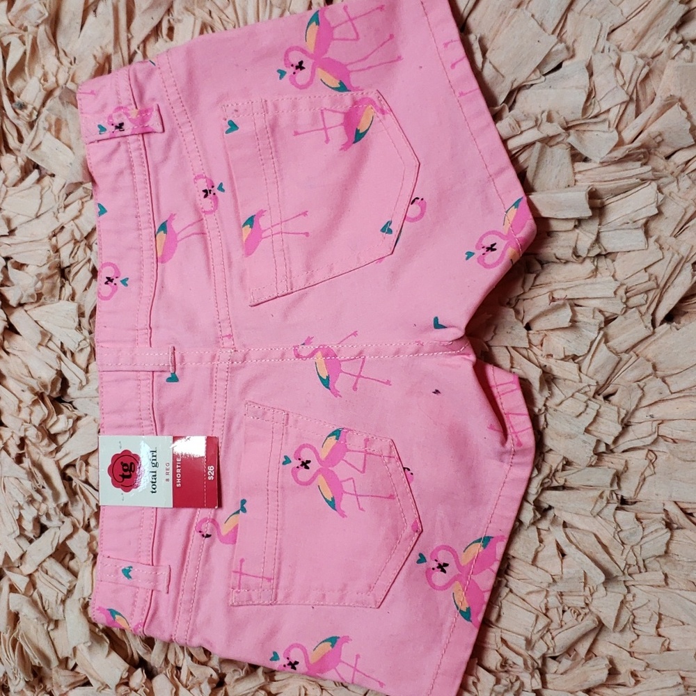 Girls pink summer shorts